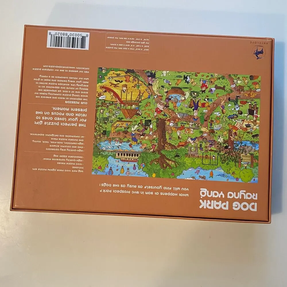 Dog Park Rayna Yang 1000 Pc‎ Jigsaw Puzzle UNUSED